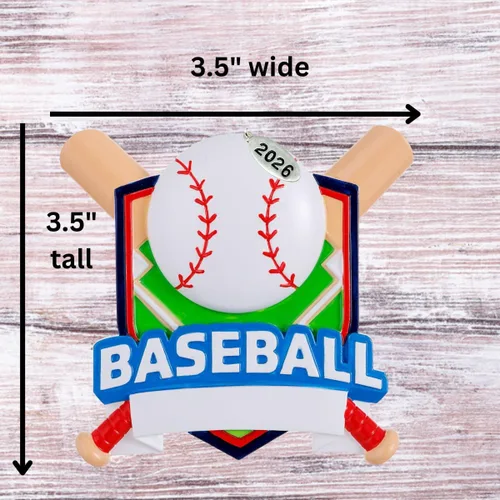 Miniatura 8 de Adorno de béisbol, adornos de Navidad de béisbol para niños, relleno de calcetines, idea de regalo para jugadores, se puede personalizar en casa