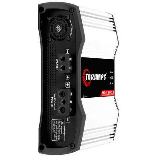 Miniatura 2 de Taramps MD 1200.1 Amplificador de 2 ohmios 1200 vatios RMS 1 canal completo sistema de audio para automóvil, monobloque, indicador de monitor LED