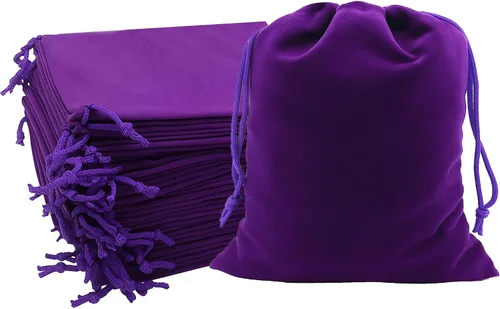 Miniatura 91 de Mandala Crafts Bolsas de terciopelo negro con cordón de 14 x 14 pulgadas, 10 bolsas grandes de terciopelo con cordón a granel para regalos de fiesta