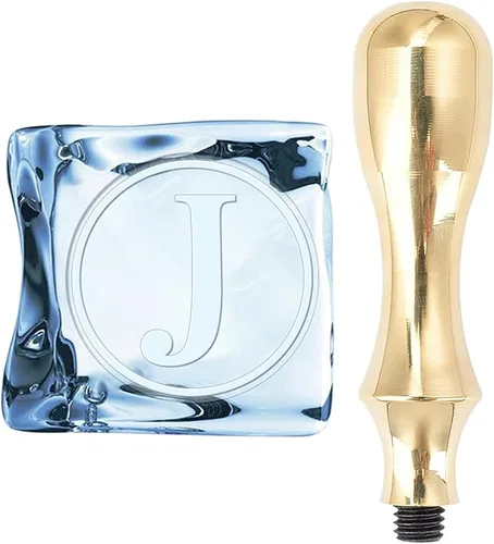 Miniatura 13 de CRASPIRE Sello de hielo con letra G, con cabeza de latón extraíble y mango de metal, sello de marca de hielo de 1.2 pulgadas para cubitos de hielo