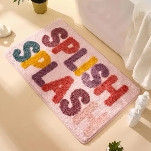 Miniatura 8 de ChezMax Get Naked - Tapete de ducha de microfibra antideslizante, bonita alfombra de ducha absorbente, divertida decoración de baño para bañera
