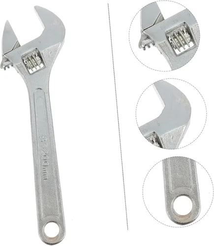Miniatura 7 de Baluue Llave flexible ajustable con cabezal de rotación para reparación de electrodomésticos, llave ajustable reutilizable portátil para sujetadores