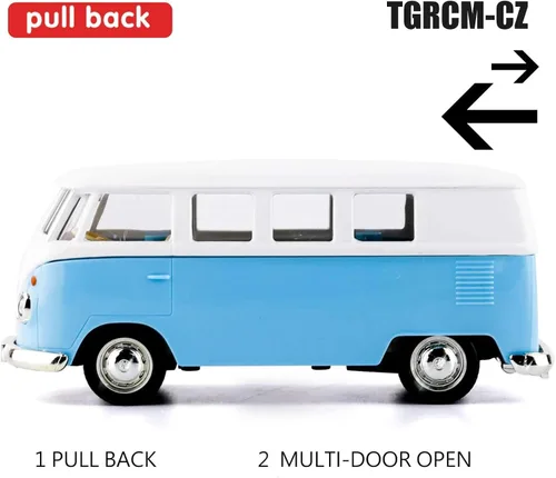 Miniatura 3 de TGRCM-CZ - Modelo de coche de fundición a escala 1/36, coche de juguete de aleación de zinc para niños, camión de juguete de tracción para regalo