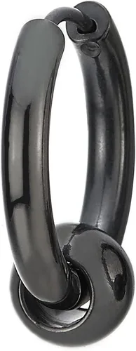 Miniatura 3 de Aretes de aro con bisagras de acero inoxidable para hombres y mujeres, 2 piezas