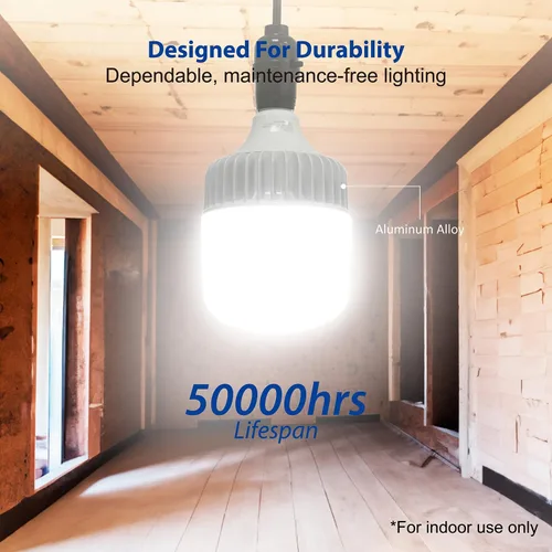 Miniatura 4 de Bombilla LED, 5000 lúmenes, equivalente a 36 W, luz diurna de 5000 K, base E26, 50,000 horas de vida útil, no regulable, solo