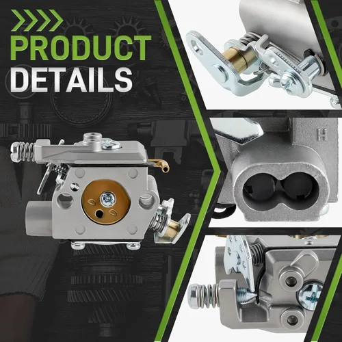 Miniatura 3 de 309376002 Carburador para motosierra de gas Ryobi RY3714 RY3716 Carb with Gasket Fuel Filter Fuel Line Hose Spark Plug Primer Bulb Adjustment Tool