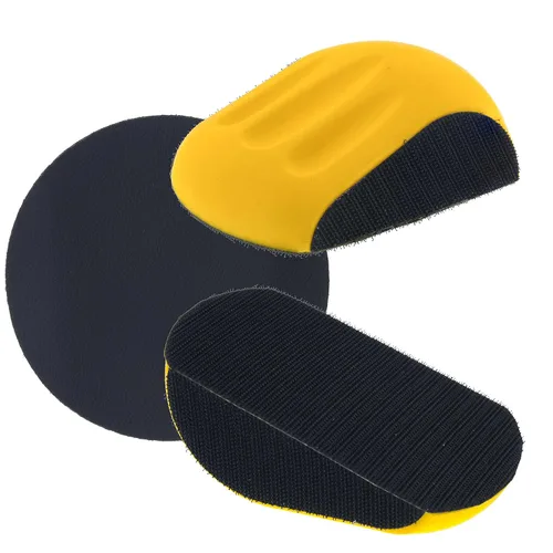 Dura-Gold Pro Series - Bloque de lijado manual en forma de ratón de 5 pulgadas para discos de lijado PSA y PSA de 5 pulgadas, paquete de 2 unidades