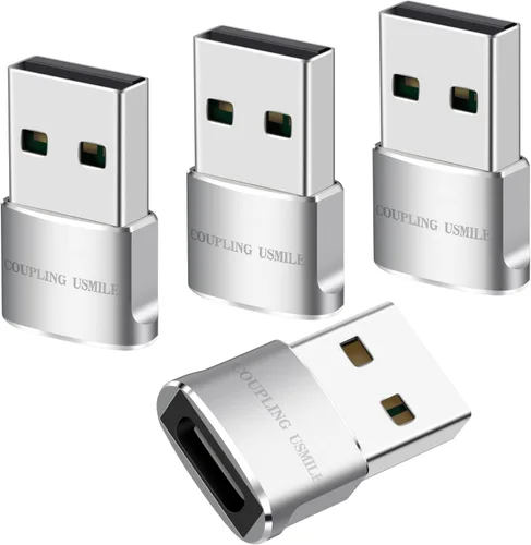 Miniatura 8 de Adaptador USB a USB C, 4 paquetes para iPhone de carga rápida, transferencia y conversión OTG tipo C. USBC a A compatible con iPhone 17/16/15 Plus