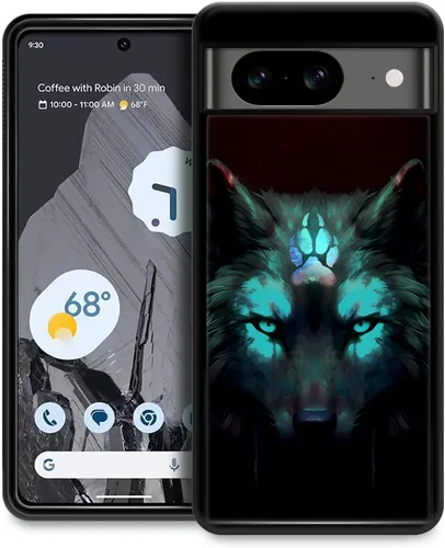 Miniatura 37 de CARLOCA Funda compatible con iPhone 13 Pro, diseño gráfico de identidad negra espiritual lobo, a prueba de golpes, antiarañazos, para iPhone 13 Pro