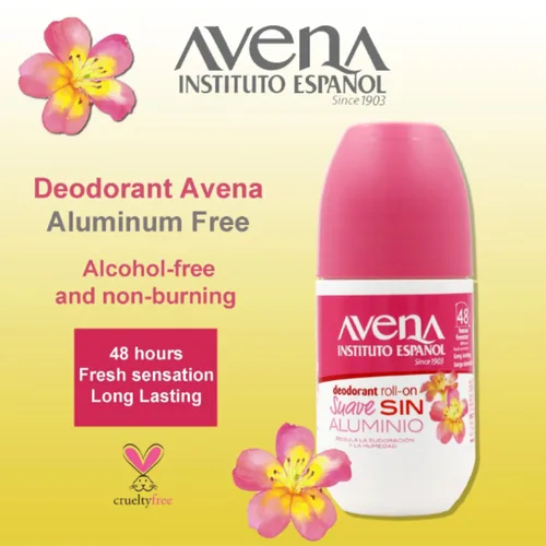 Miniatura 5 de Instituto Español Avena Desodorante Suave, Roll-On Antitranspirante, Te ayudará con el mal olor causado por el sudor, 100% Avena Natural, 48 horas