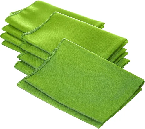 Miniatura 38 de LA Linen Paquete de 10 servilletas de popelina de poli, servilletas de tela suave, servilletas lavables y reutilizables, servilletas de mesa