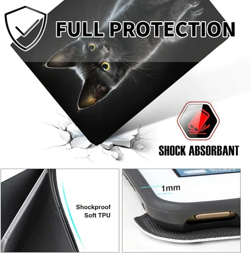 Miniatura 23 de Funda para tablet Fire 7 (12ª generación, versión 2022), delgada, a prueba de golpes, delgada, de piel sintética, con función de apagado/encendido