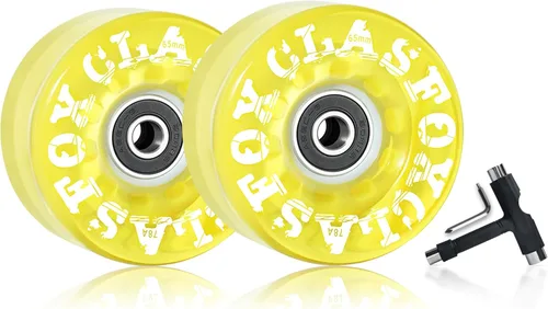 Miniatura 9 de 78A interior o al aire libre 2.559x1.378 in Quad ruedas de patines con rodamientos ABEC-9 8 PC Verde esmeralda