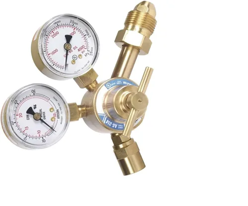 Miniatura 3 de Argon CO2 Mig Tig Regulador Medidor de flujo Soldador de gas CGA580 314AH-AR