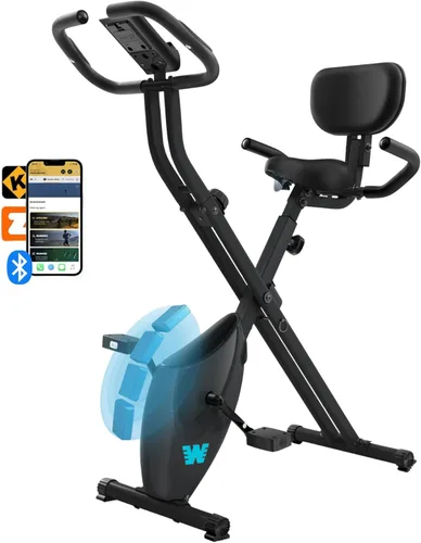 Miniatura 16 de BARWING Bicicleta de Ejercicio Estática para Entrenamiento en Casa, Bicicleta de Interior Plegable de 5 en 1 para Personas Mayores, Capacidad