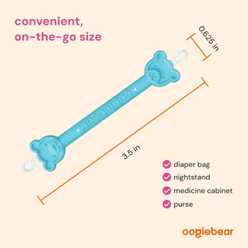 Miniatura 6 de Oogiebear – Limpiador de oídos y nariz para bebés, Paquete de 1 Azul