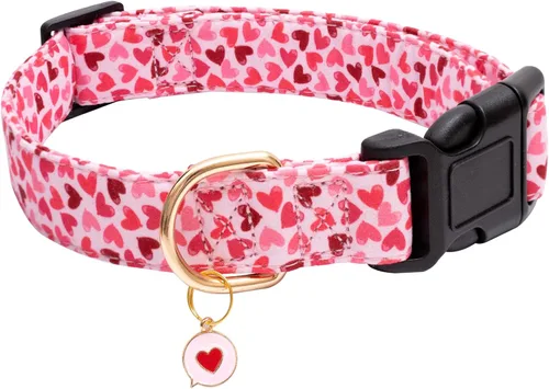 Miniatura 26 de Faygarsle Collar de Algodón para Perro Lindos Collares para Perros Pequeños Medianos Grandes Opciones de Colores Florales Púrpura Amarillo Collares