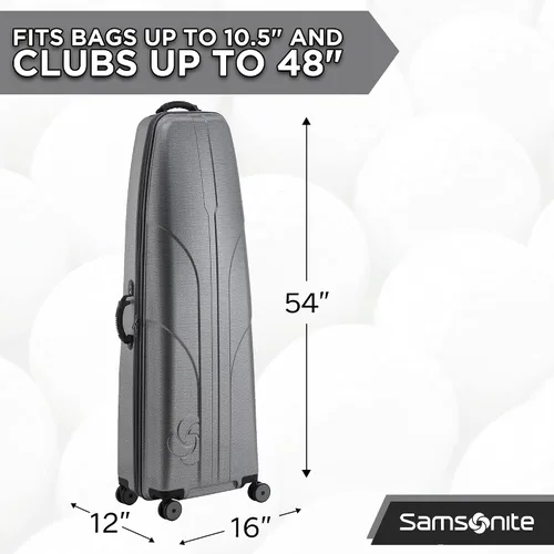 Miniatura 4 de Samsonite Tour Deluxe - Funda rígida para golf, bolsa de viaje de golf, carcasa ABS ligera y duradera, ruedas multidireccionales de 360 grados