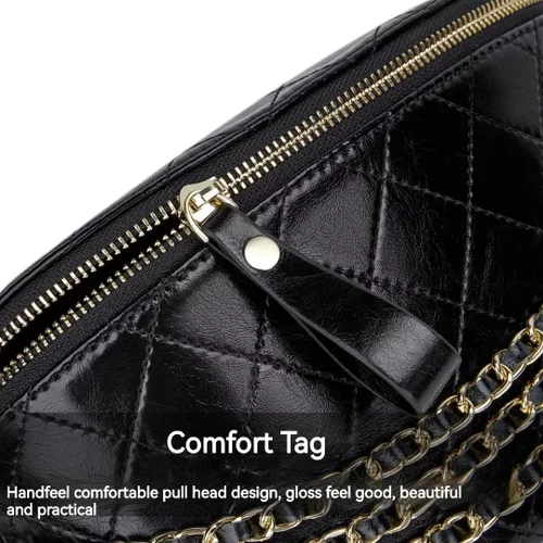 Miniatura 6 de Riñoneras para mujer, bolsa cruzada con correa ajustable para mujer, bolsa de cintura de cuero de moda, Negro -, Casual