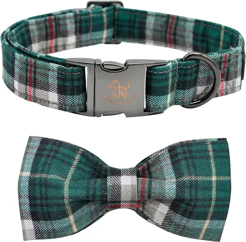 Miniatura 8 de Elegante collar para perro con moño Floral Vintage, cómoda pajarita para perro, collar de perro con lazo Collar ajustable para perros pequeños