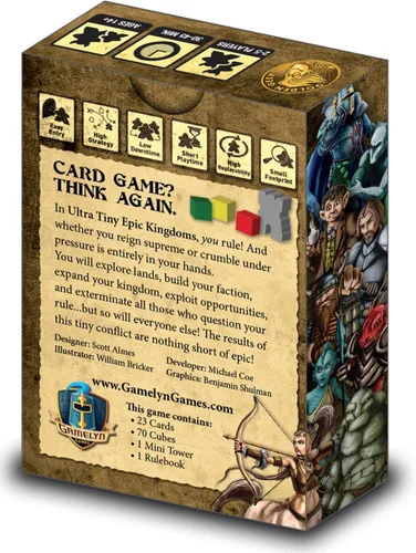 Miniatura 4 de Ultra-Tiny Epic Kingdoms, juego de mesa de bolsillo.