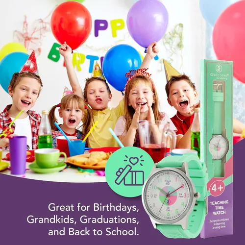 Miniatura 8 de OWLCONIC Analog Kids Watch - Girls & Boys Watches Ages 7-12 - Kids Analog Watch - Telling Time Teaching Tool - Gift Watches for Girls and Boys