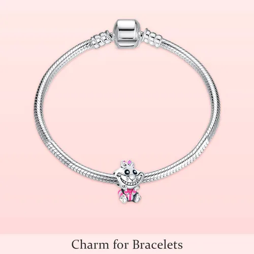 Miniatura 4 de EZ Tuxedo Dijes de dibujos animados de plata de ley 925, colección de joyas del arte de la animación para pulseras, Metal, Circonita cúbica