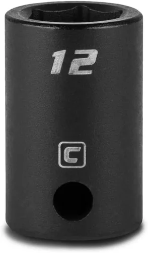 Miniatura 15 de Capri Tools Zócalo de impacto poco profundo de 0.236 in, accionamiento de 3/8 pulgadas, 6 puntos, métrico