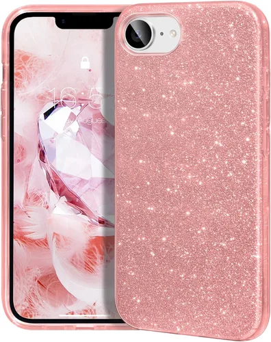 Miniatura 16 de MATEPROX - Funda compatible con iPhone Air de 6.5' [2025], carcasa protectora de 3 capas con purpurina brillante y tendencia, anti-arañazos y a