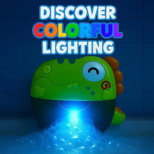 Miniatura 5 de Máquina de burbujas de baño, máquina de burbujas para bañera, juguetes de baño, máquina de burbujas para bañera, fabricante de burbujas con luces
