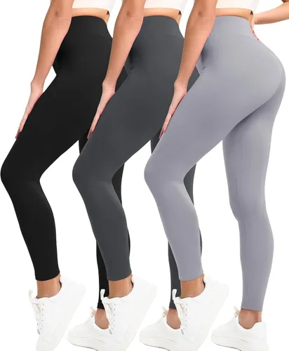 Miniatura 11 de Natural Feelings Buttercloud - Paquete de 3 leggings para mujer, cintura alta, pantalones de yoga suaves como la mantequilla, para uso diario