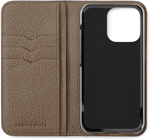 Miniatura 4 de BONAVENTURA Funda para smartphone Diary [iPhone15 Pro, negro x Etoupe] BODTR15P-BKET