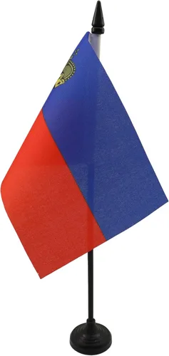 Miniatura 94 de United Kingdon Coat of arms Table Flag 5'' x 8'' - UK - British - England Desk Flag 21 x 14 cm - Black plastic stick and base - AZ FLAG Escudo
