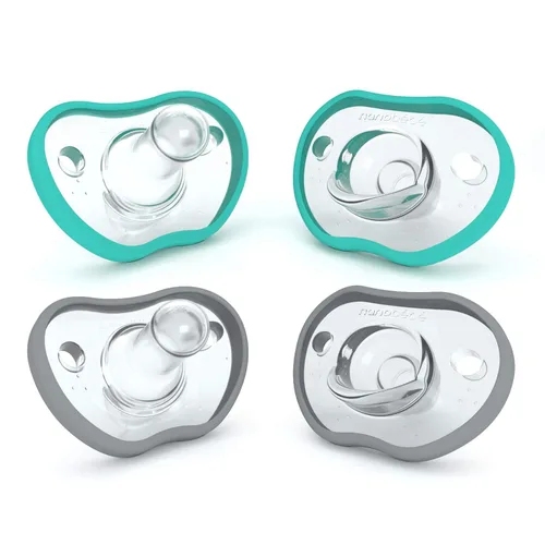 Miniatura 12 de Nanobebe - Chupetes para bebés de 0 a 3 meses, ortodónticos, se curvan cómodamente con el contorno de la cara, galardonados para bebés que
