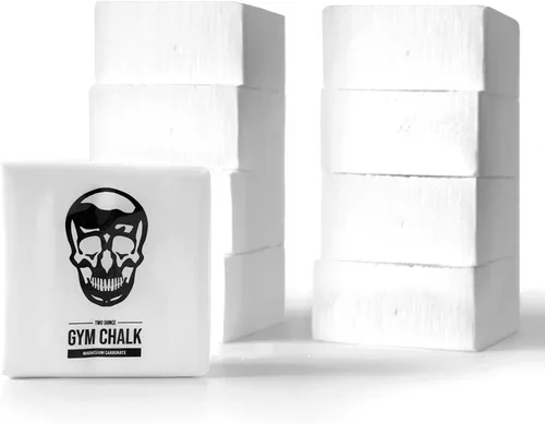 Gymreapers Tiza para gimnasio, tiza en polvo atlética para máximo agarre, tiza de carbonato de magnesio para levantamiento de potencia,