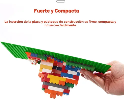 Miniatura 4 de LVHERO Paquete de 8 placas base clásicas para ladrillos de construcción 100% compatibles con todas las marcas principales - Placa base, 10 x 10