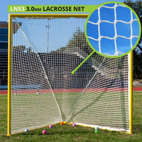 Miniatura 3 de Champion Sports Lacrosse Goal Net - Red de repuesto de nailon blanco de 0.118 in (2 unidades)