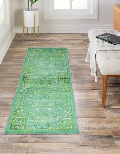 Miniatura 35 de Unique Loom Renaissance Collection - Alfombra rectangular de 2 x 3 pies 1 pulgada, color azul y verde