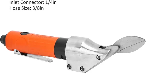 Miniatura 3 de Tijeras de aire resistentes de 1/4 pulgadas 2500rmp cortador de metal neumático Tijeras de cuchilla recta de acero Herramientas industriales