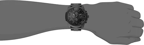 Miniatura 3 de Diesel DZ4355 Mega Chief - Reloj Ip negro para hombre Negro 59 cm Cronógrafo