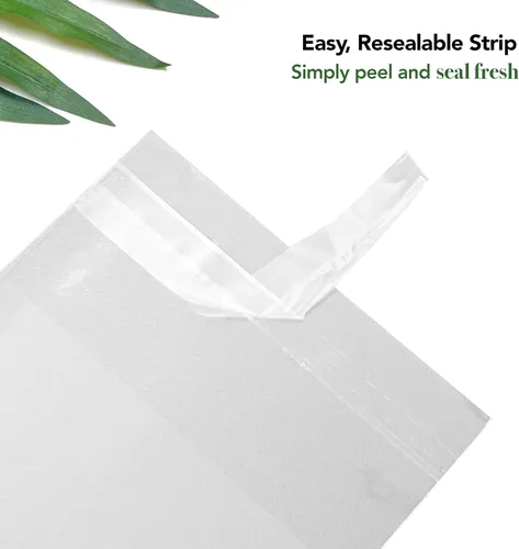 Miniatura 4 de Seal Fresh Bolsas de celofán de 6 x 6 pulgadas, paquete de 200 bolsas transparentes autoadhesivas resellables para galletas, dulces, pasteles