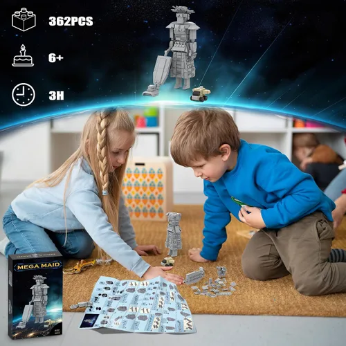 Miniatura 4 de Mega Maid Spaceballs Kit de construcción creativo para adultos, niños, juego de construcción de escritorio, juguete de Navidad, regalo de cumpleaños
