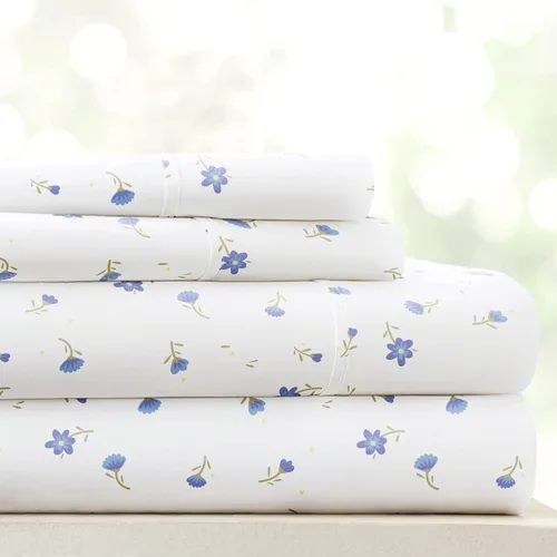 Miniatura 92 de Linen Market Sábanas para cama de tamaño King (azul claro) – Duerme mejor que nunca con estas sábanas King suaves y refrescantes – Bolsillo profundo