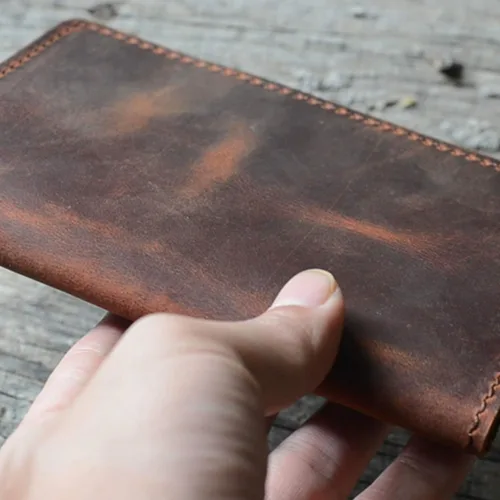 Miniatura 4 de JJNUSA Funda para diario de cuero genuino vintage hecha a mano para diario de 3.5 x 5.5 pulgadas, notas de campo, Moleskine Cahier, cuadernos
