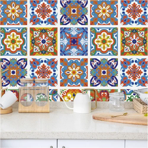 Papel tapiz retro impermeable para despegar y pegar, papel de pared autoadhesivo extraíble marroquí, papel de contacto apto para inquilinos para