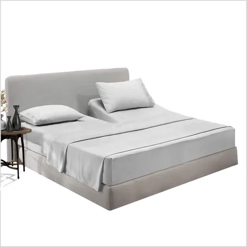 Miniatura 14 de Top Split Head Flex Queen - Juego de sábanas para dormir con número de camas – 4 piezas de color gris oscuro, sábanas divididas Queen – 100% algodón