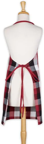 Miniatura 2 de DII Tri-Color Check Collection - Delantal de cocina, color rojo cardenal