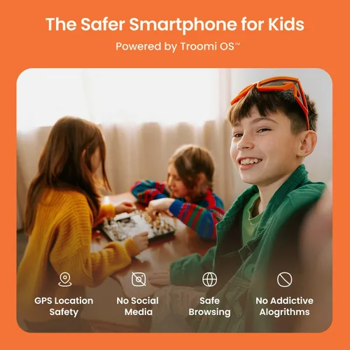 Miniatura 3 de Troomi Teléfono seguro para niños (Samsung Galaxy A16) - Aplicaciones administradas por padres, GPS y monitoreo de texto - Solo compra de teléfono