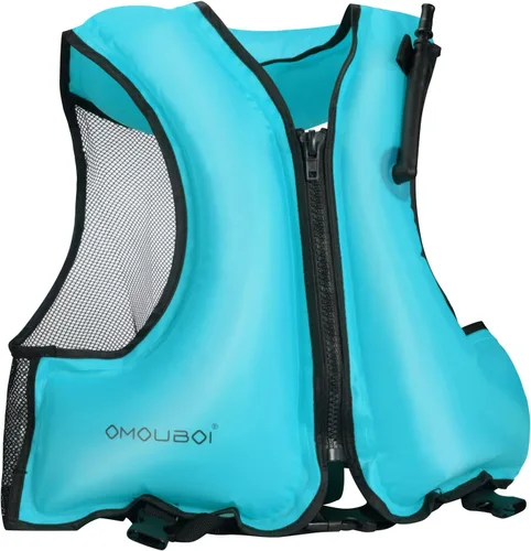 Miniatura 8 de Chaleco de esnórquel para adultos, chaleco inflable de esnórquel, chaquetas de natación, chaquetas flotantes inflables de seguridad
