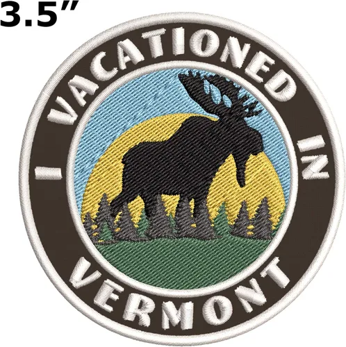 Miniatura 2 de I Vacationed in Vermont - Parches decorativos bordados de 3.5 pulgadas, para planchar o coser, recuerdos de vacaciones, viajes, aventura, tema